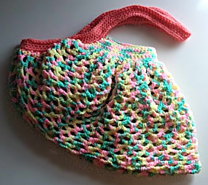 Mesh Market Bag Bubble Gum